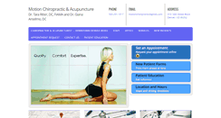 Desktop Screenshot of motionchiropractic.net